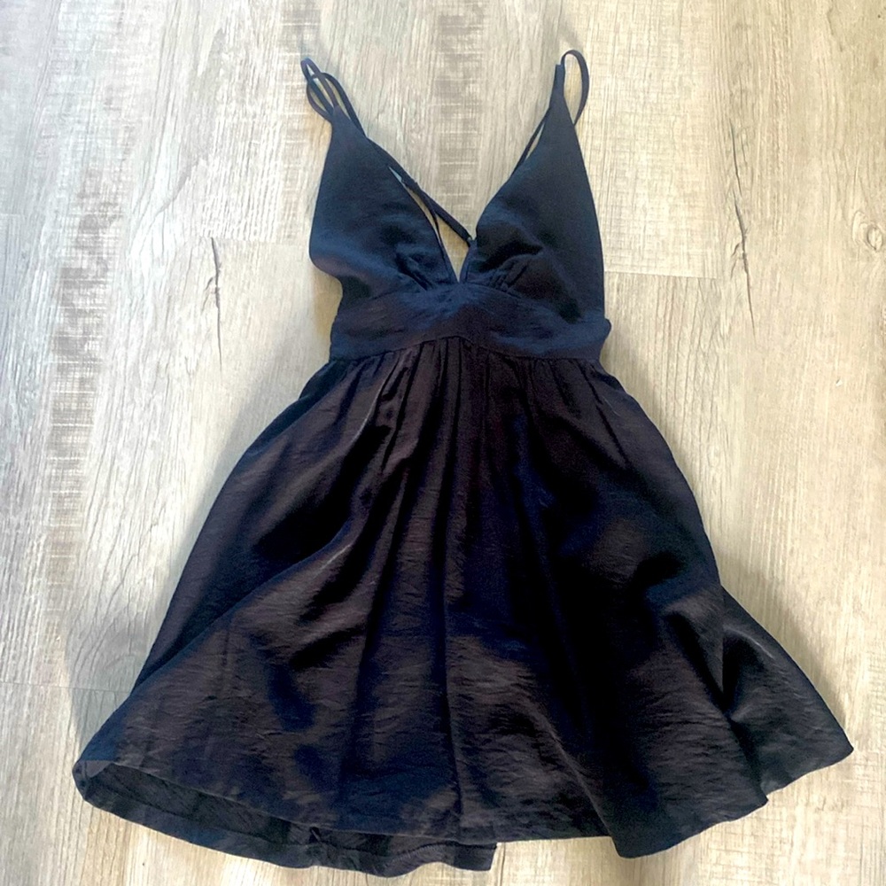 Black short dress